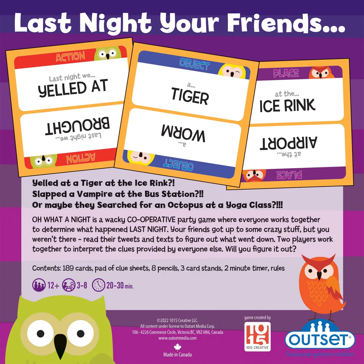 Oh What A Night! - You Did What Last Night?!