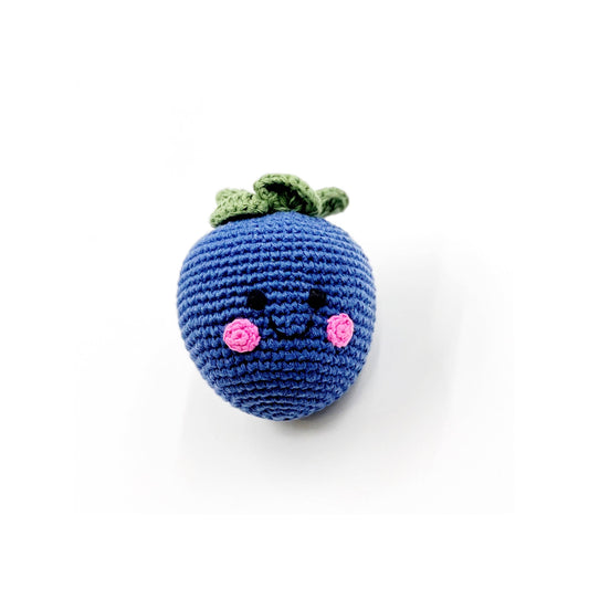Sweet Blueberry Baby Rattle (Organic)