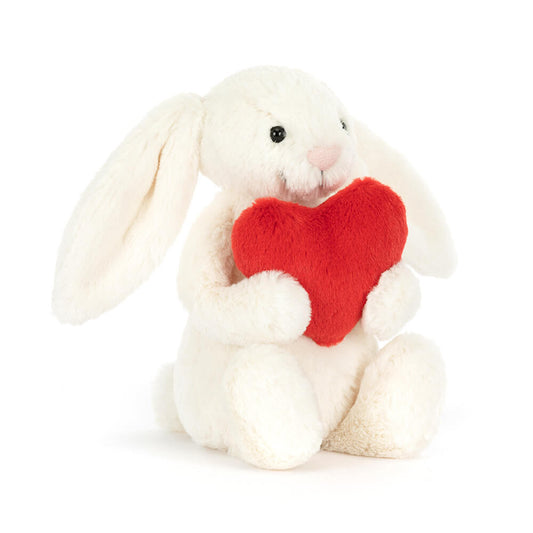 Little - Bashful Red Love Heart Bunny