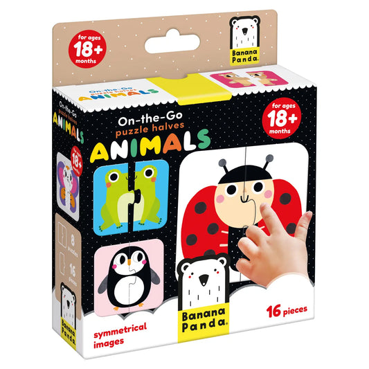 On-The-Go Puzzle Halves Animals 18m+