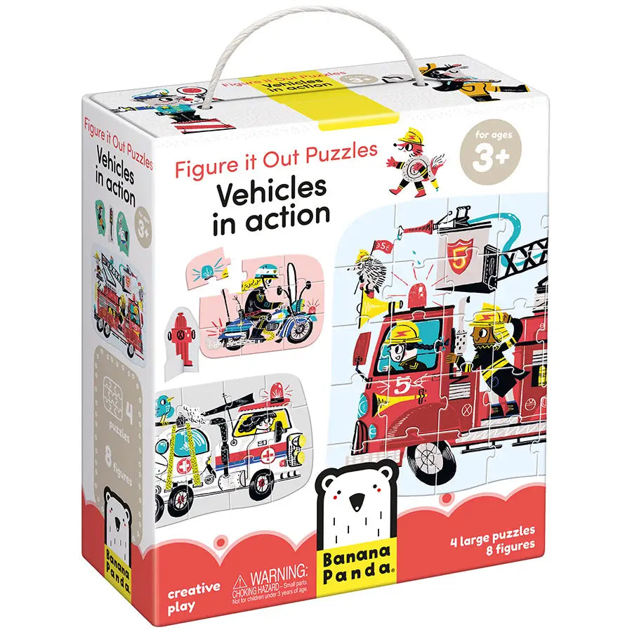 Vehicles in Action - Figure It Out Puzzle - 3+