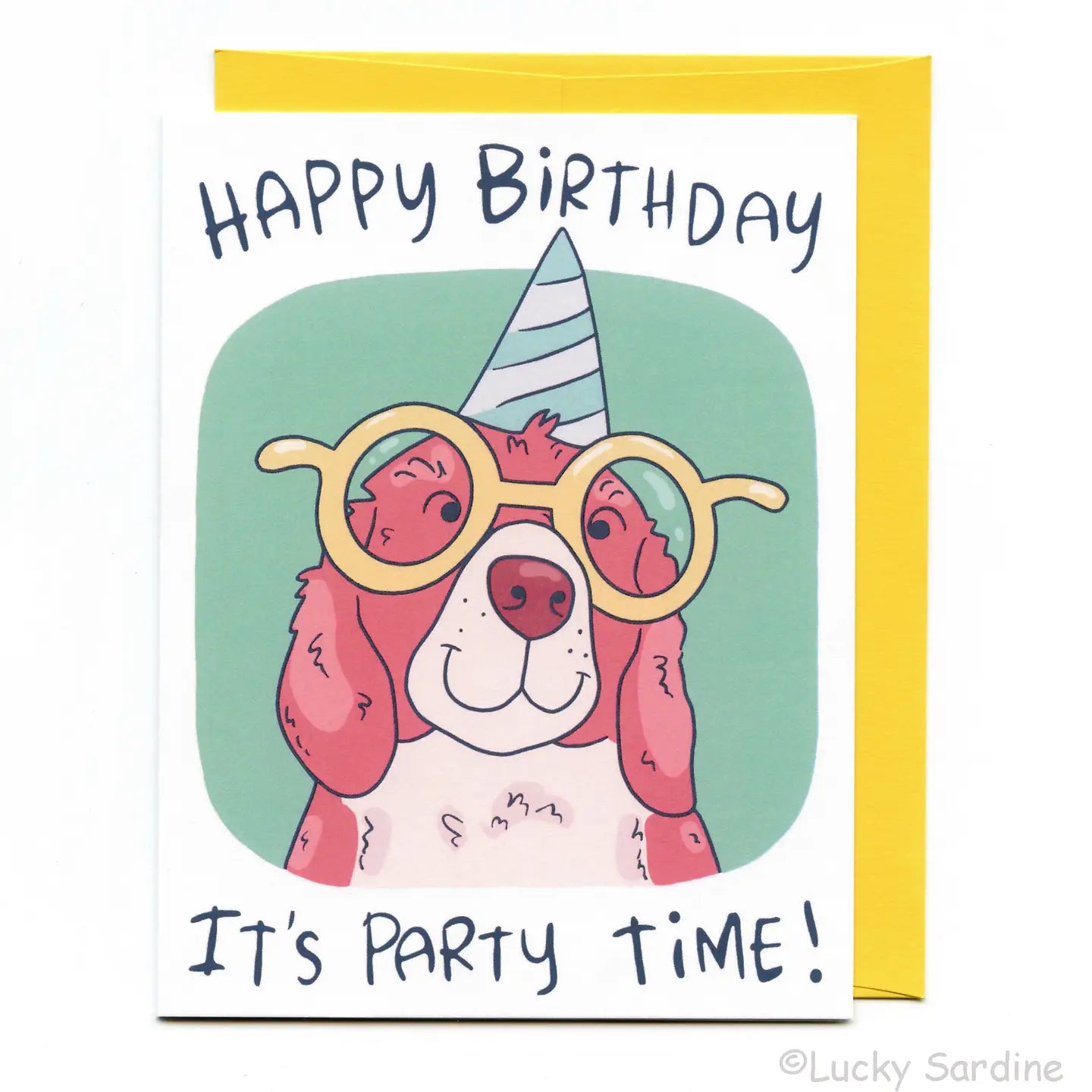 Dog Happy Birthday, It's Party Time Card!