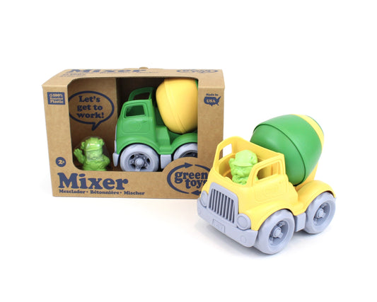 Mixer Construction Truck - Green (Yellow Mixer)