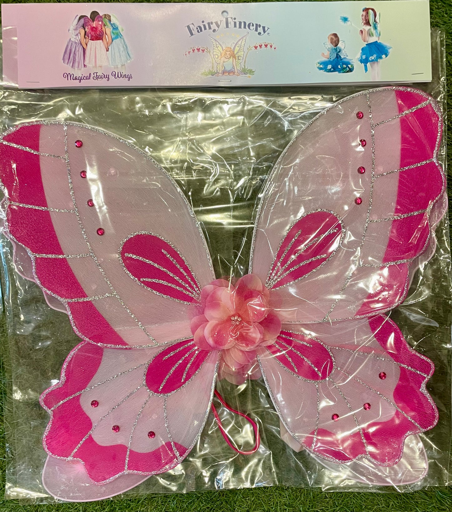 Pink with Flower - Fairy Wings For Kids- Twirly