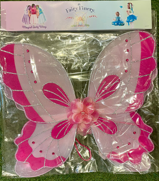 Pink with Flower - Fairy Wings For Kids- Twirly