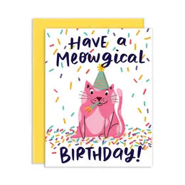 Have a Meowgical Birthday Card