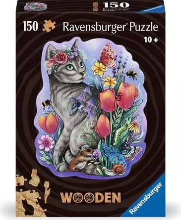 Wooden Puzzles: Lovely Cat