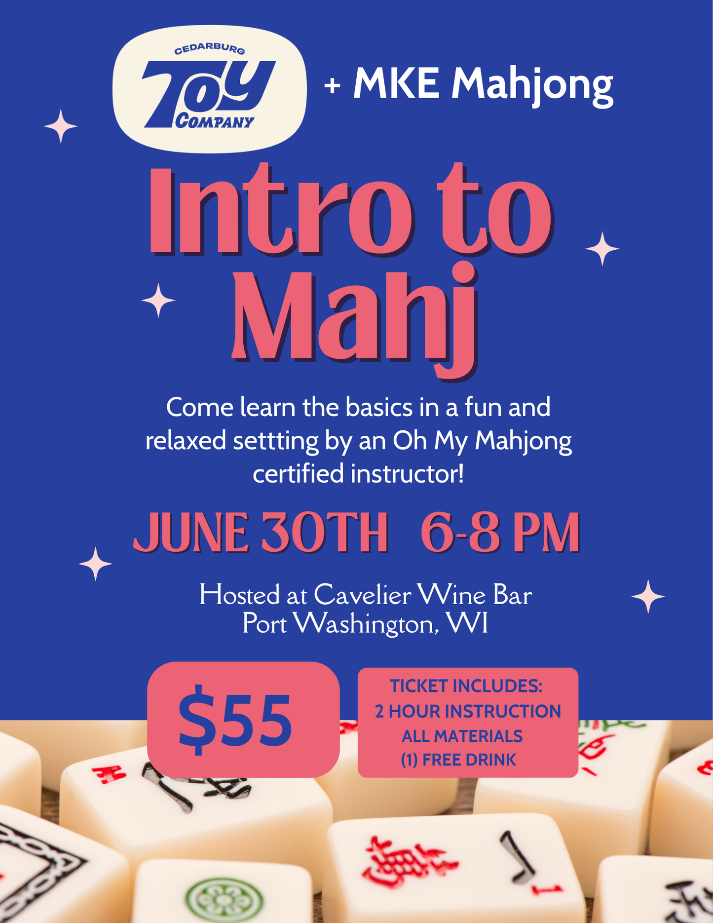 Intro to Mahj with Cedarburg Toy Company &amp; MKE Mahjong
