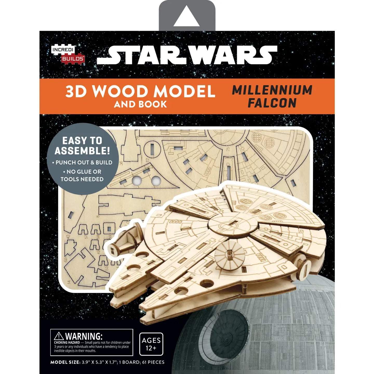 Star Wars: Millennium Falcon 3D Wood - Incredibuilds – Cedarburg Toy Company