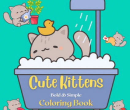 Cute Kittens Coloring Book
