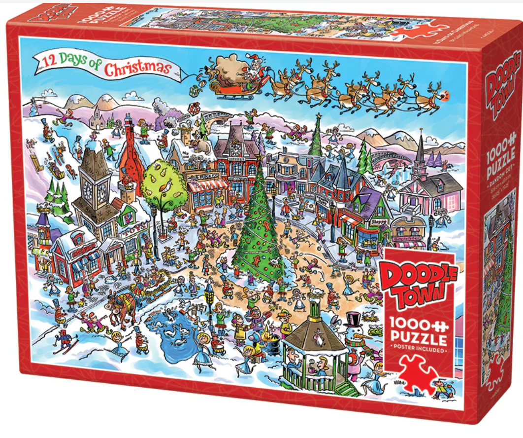 Doodletown: 12 Days of Christmas 1000pc
