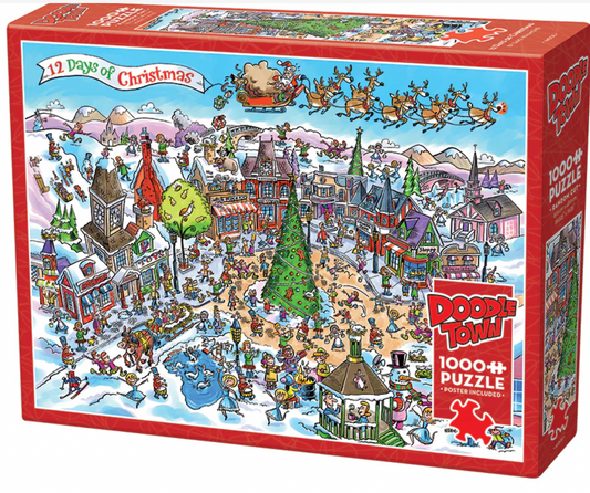 Doodletown: 12 Days of Christmas 1000pc