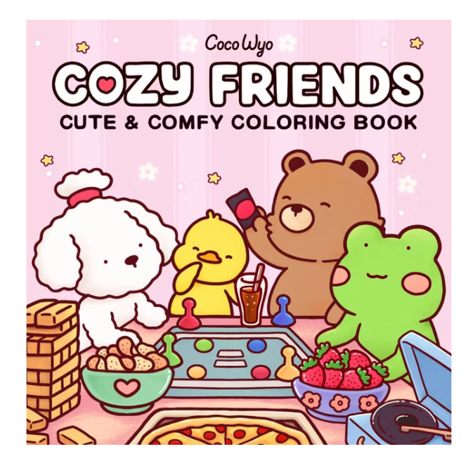 Cozy Friends - (Cozy Spaces Coloring) by Coco Wyo