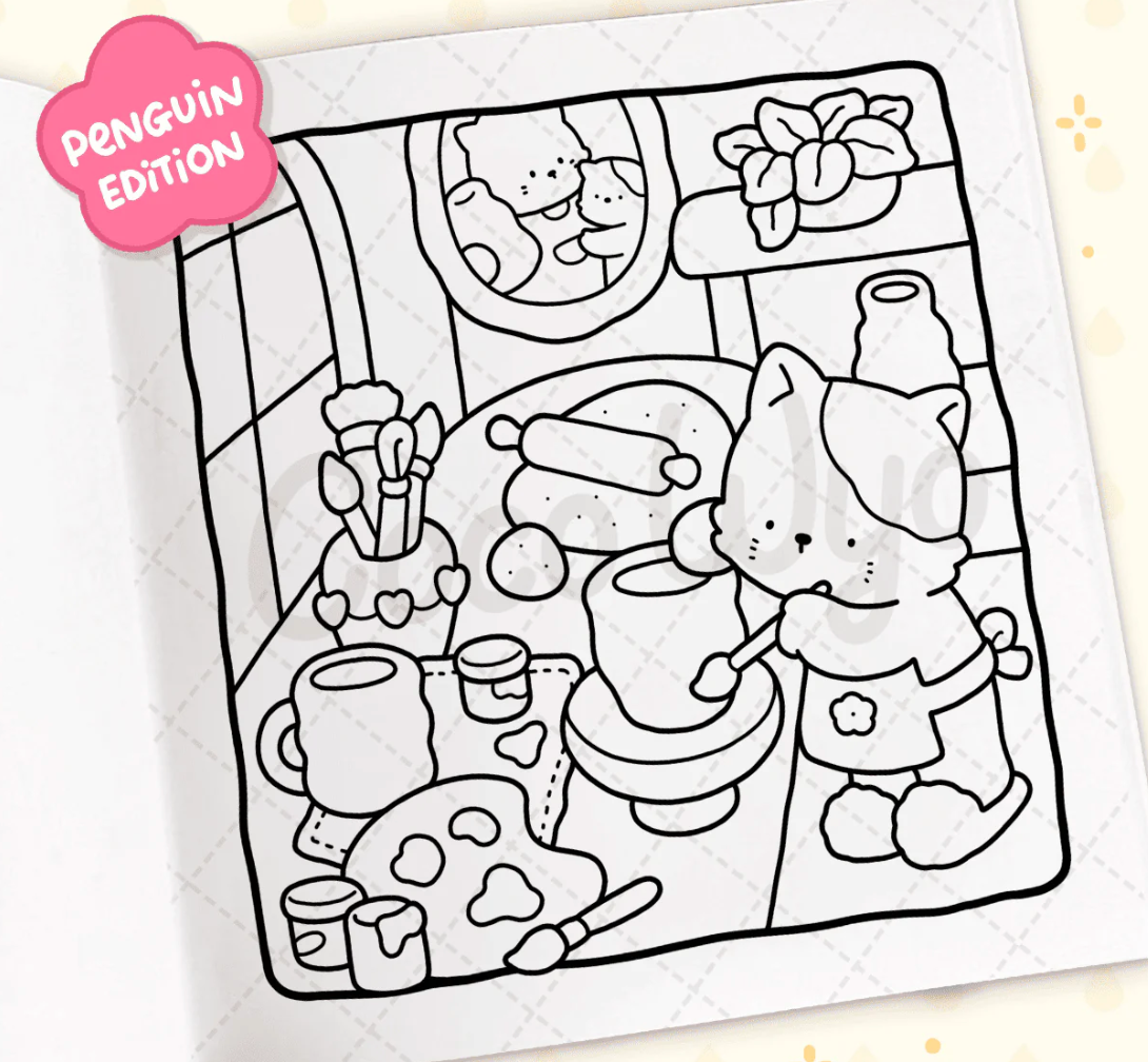 Comfy Corner Coloring Book