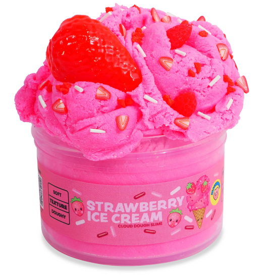 PeachyBbies Strawberry Ice Cream Slime