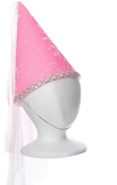 Pink - Fairy Princess Hat with Sequin Trim