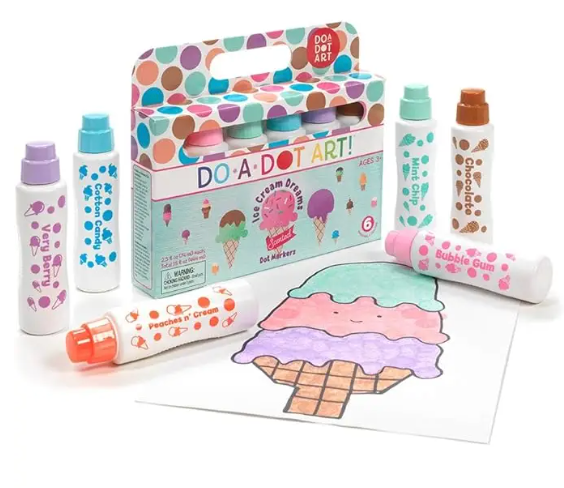 Do A Dot Art Ice Cream Dream Scented Dot Markers, 6 Pack
