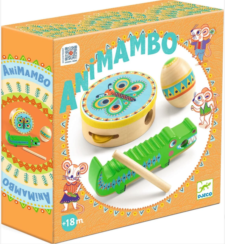 Animambo 3 Pc Set (Guiro, Maracas, Tambourin)