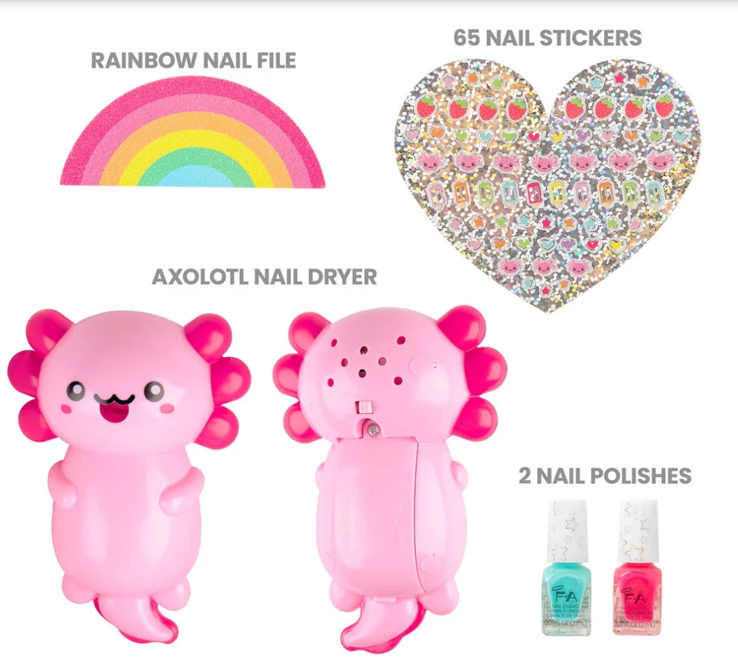Axolotl Nail Dryer & Nail Art Design Kit