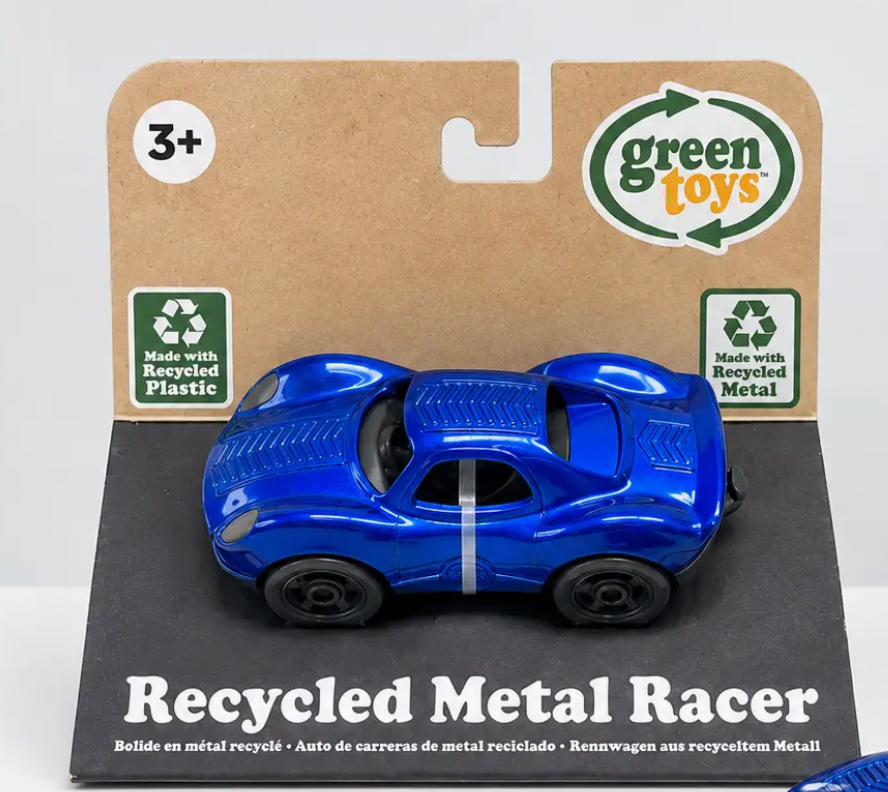 Recycled Metal Alloy Racer - Blue