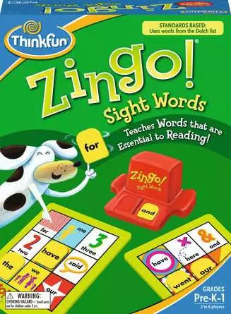 Games Zingo! Sight Words