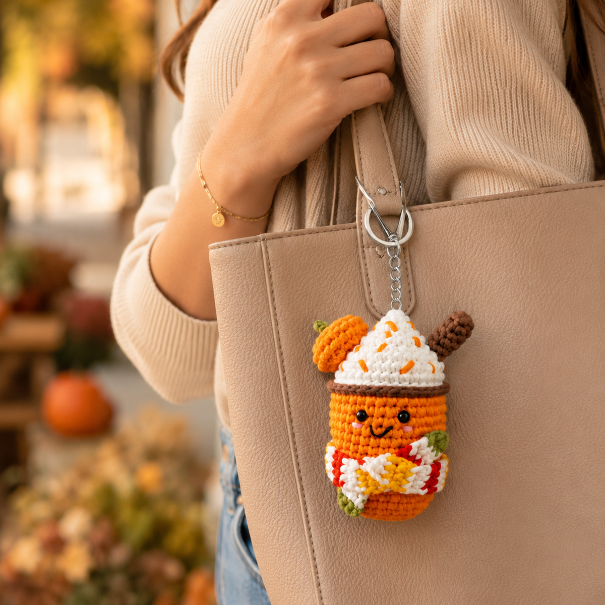 Fall Crochet Kit for Beginners | Pumpkin Spice Latte