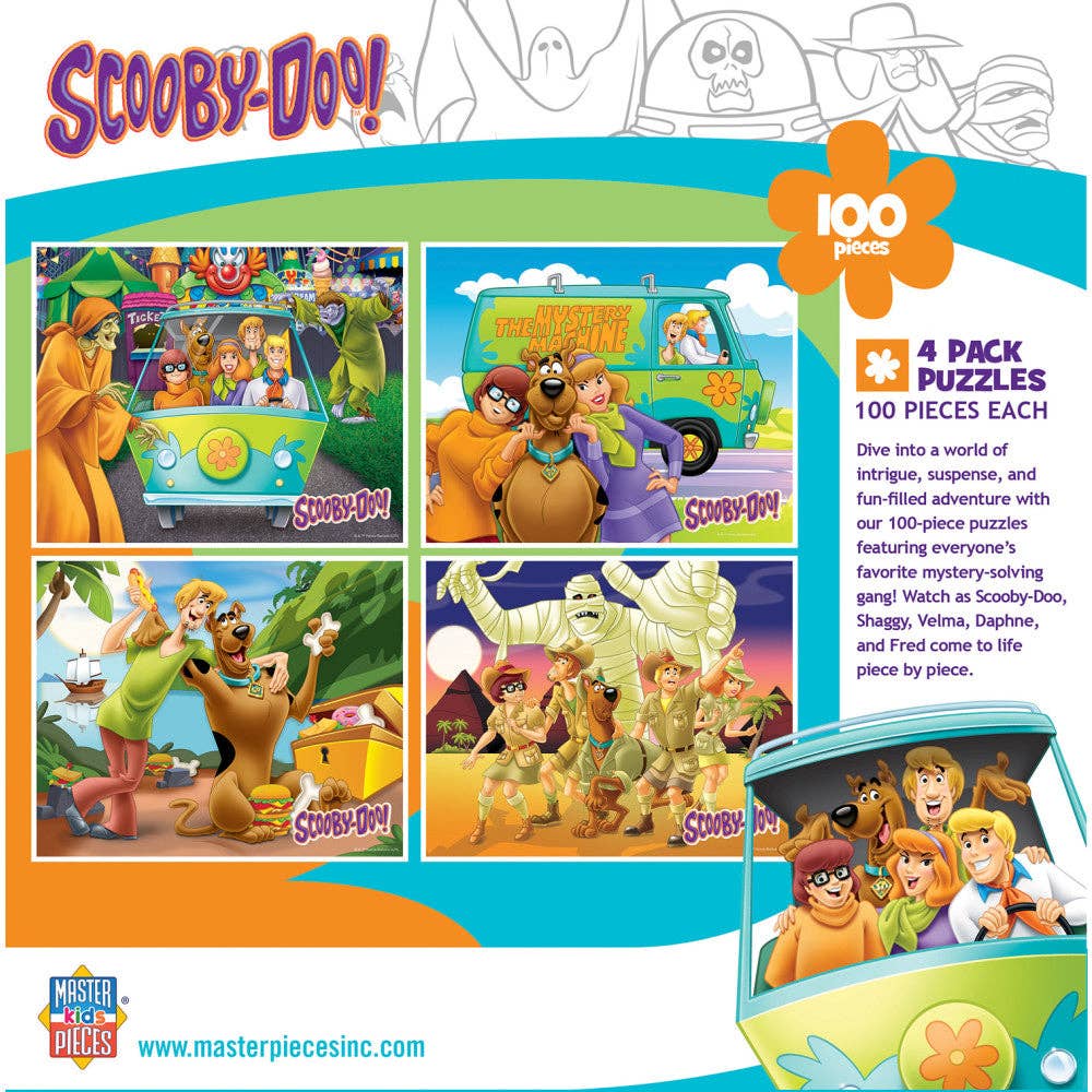 Scooby-Doo! 4-Pack 100 Piece Jigsaw Puzzles