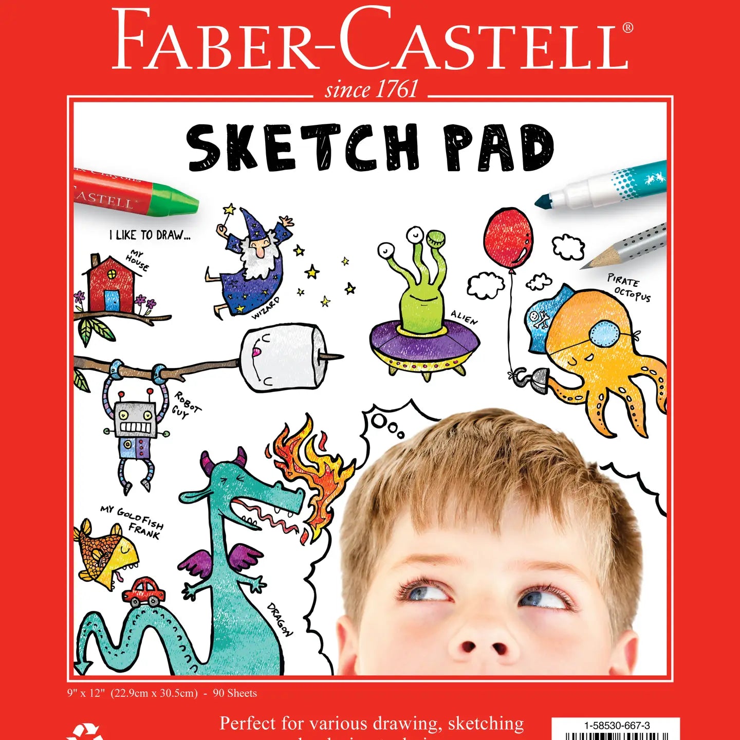 ketch Pad For Drawing 9" X 12" - 90 Sheets