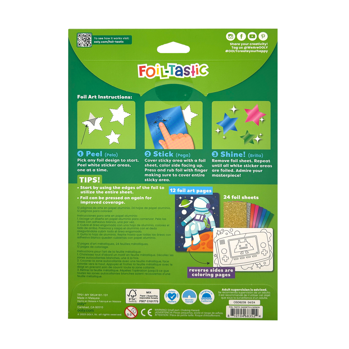 Foil-tastic: Foil Art & Coloring Fun - Gadgets & Gizmos