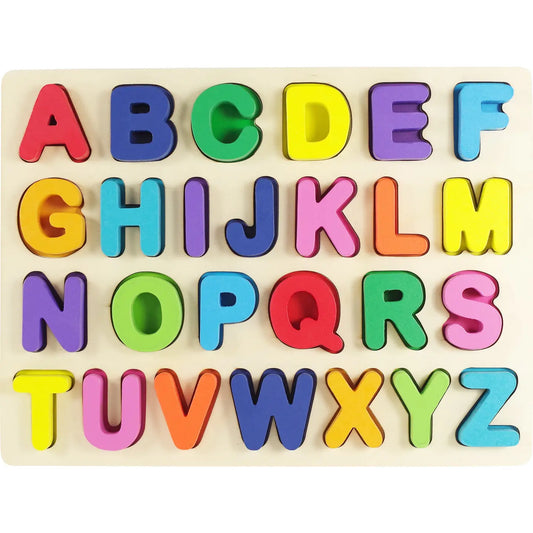 Letters Kids' Wooden Puzzle (26-piece Set)