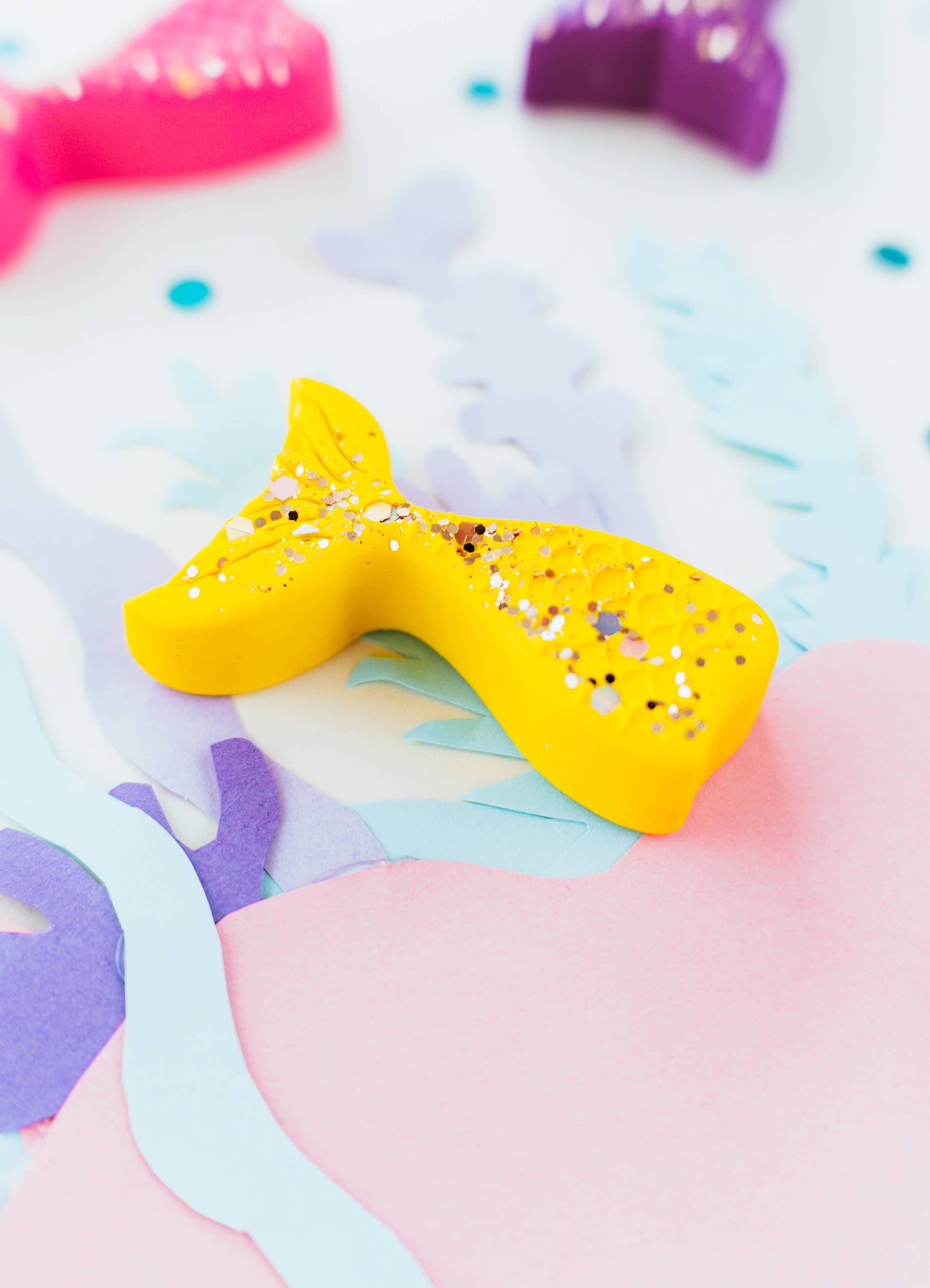 Glitter Mermaid Crayons