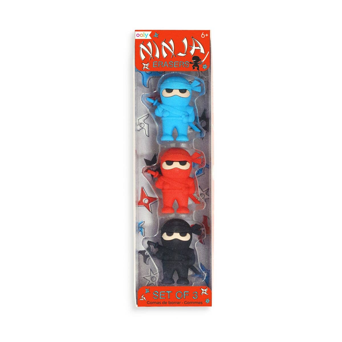 Ninja Erasers (Set of 3)