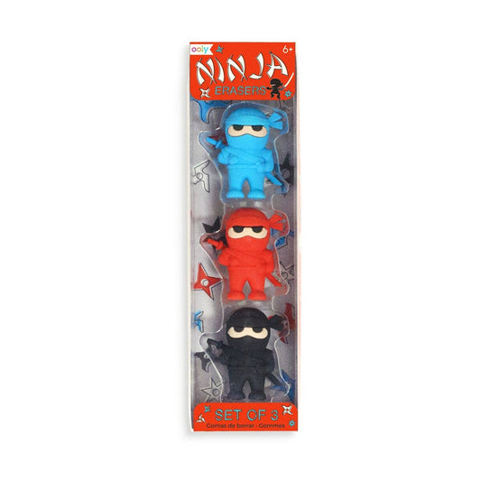Ninja Erasers (Set of 3)