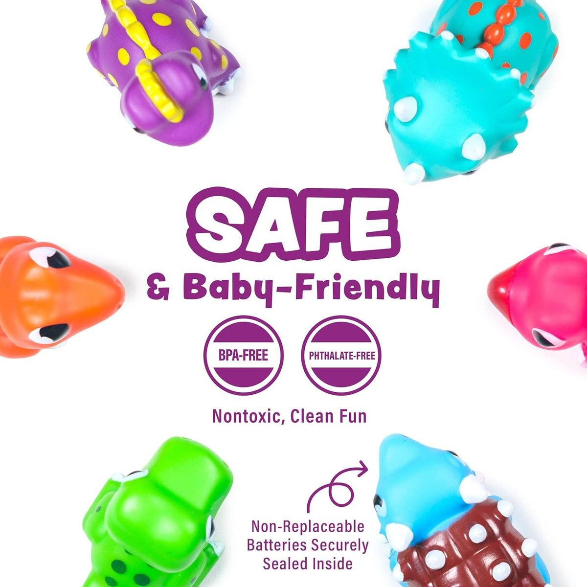 Tub Works® Dinos™ Dinosaur Light Up Bath Toys