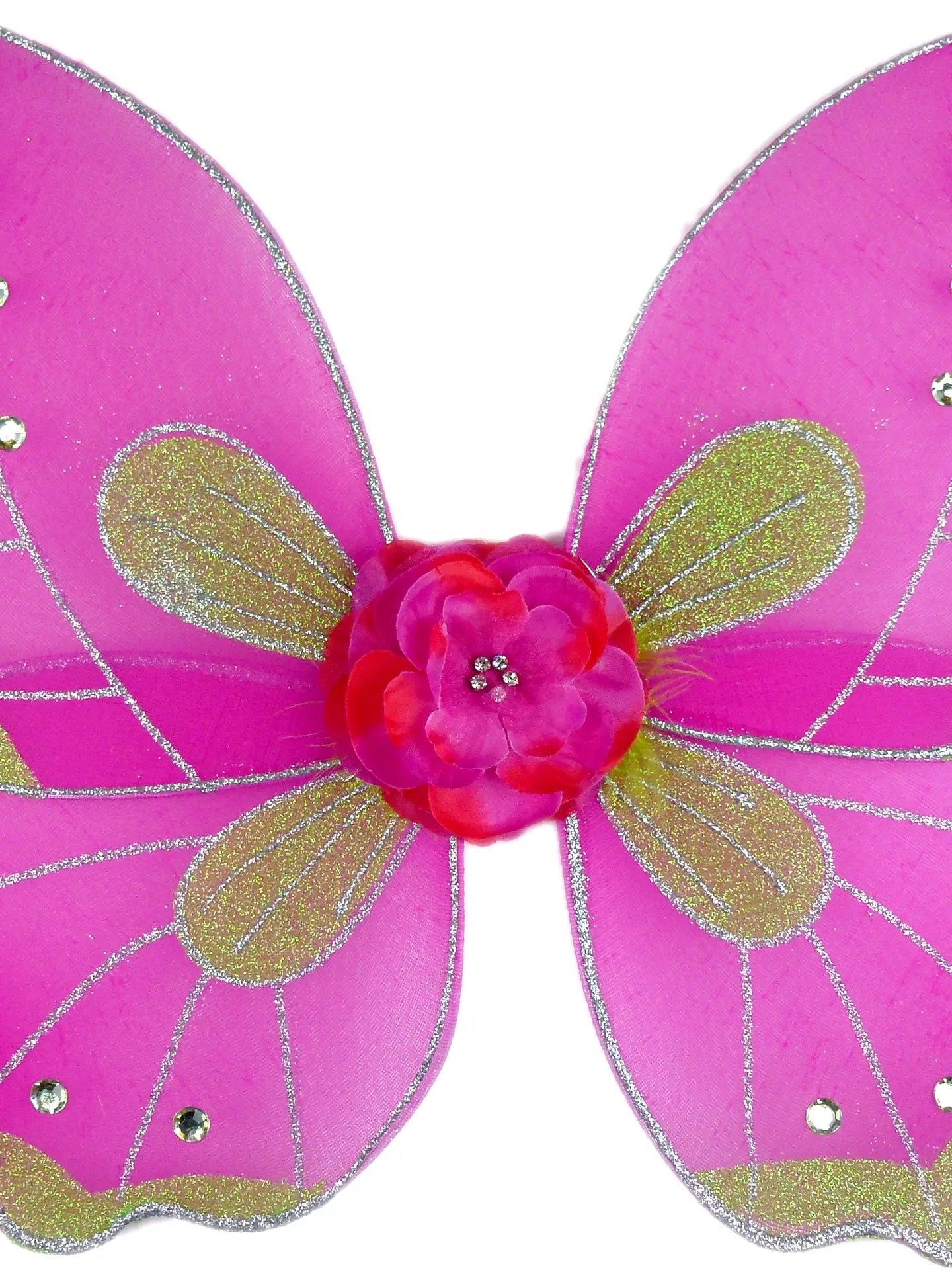 Hot Pink/Lime - Fairy Wings For Kids and Adults - Princess Fairy