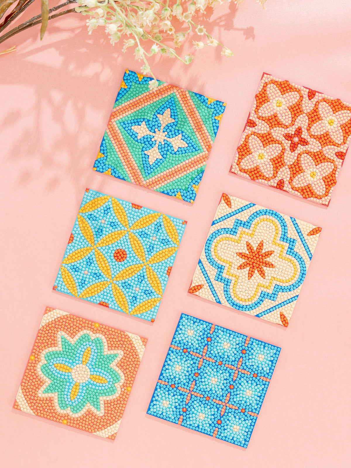 PixelPop™ Diamond Art Acrylic Coaster Kit (Tiles of Grenada)