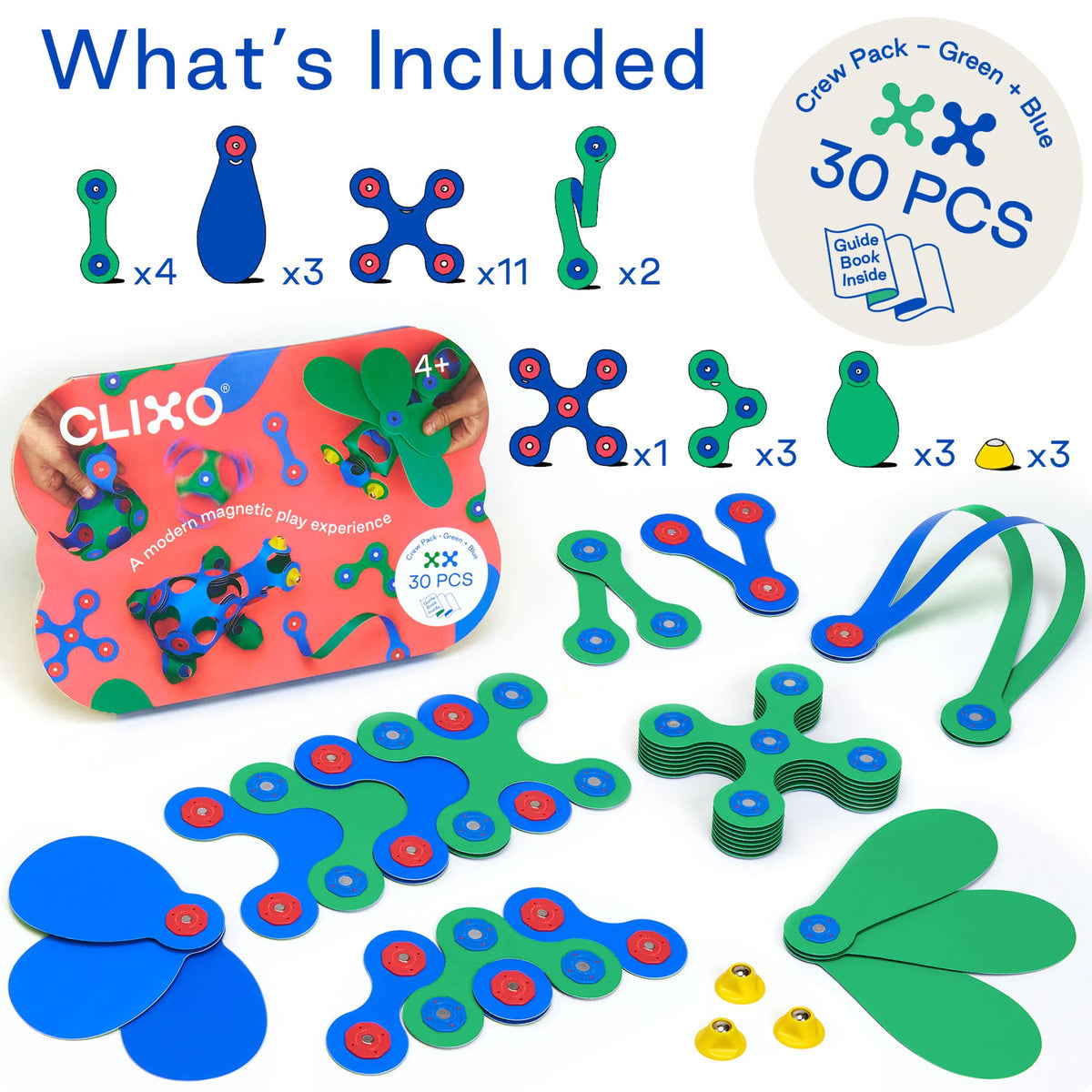 Clixo Crew Pack - Blue Green