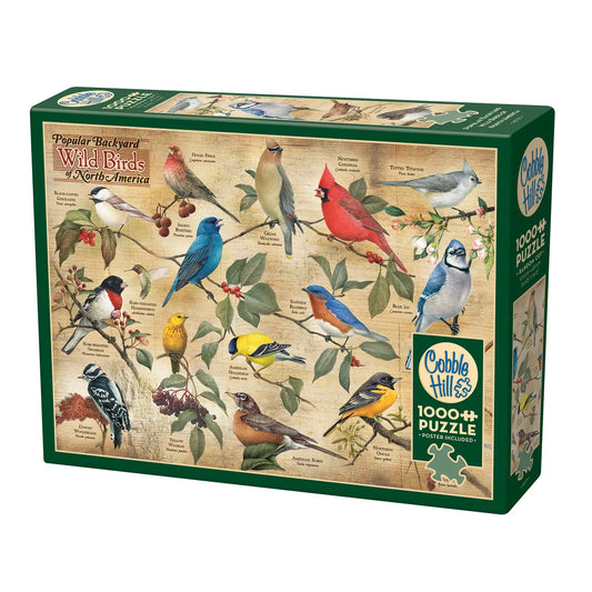 Popular Backyard Wild Birds of North America 1000pc Puzzle