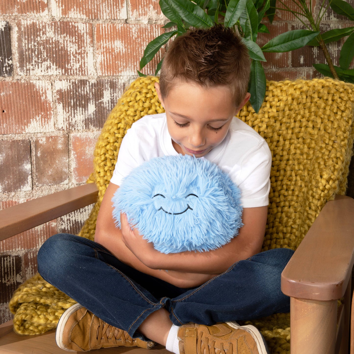 Blue Weighted Hug Ball