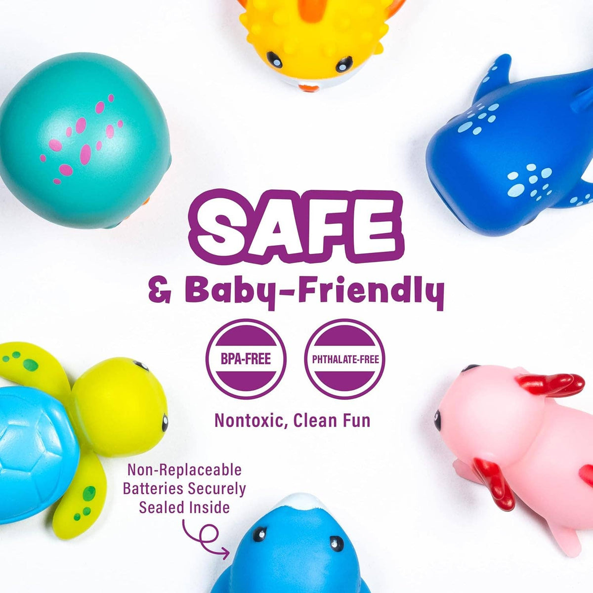 Tub Works® Under the Sea™ Light Up Bath Toys