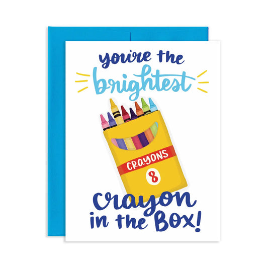 Brightest Crayon Graduation Greeting Card