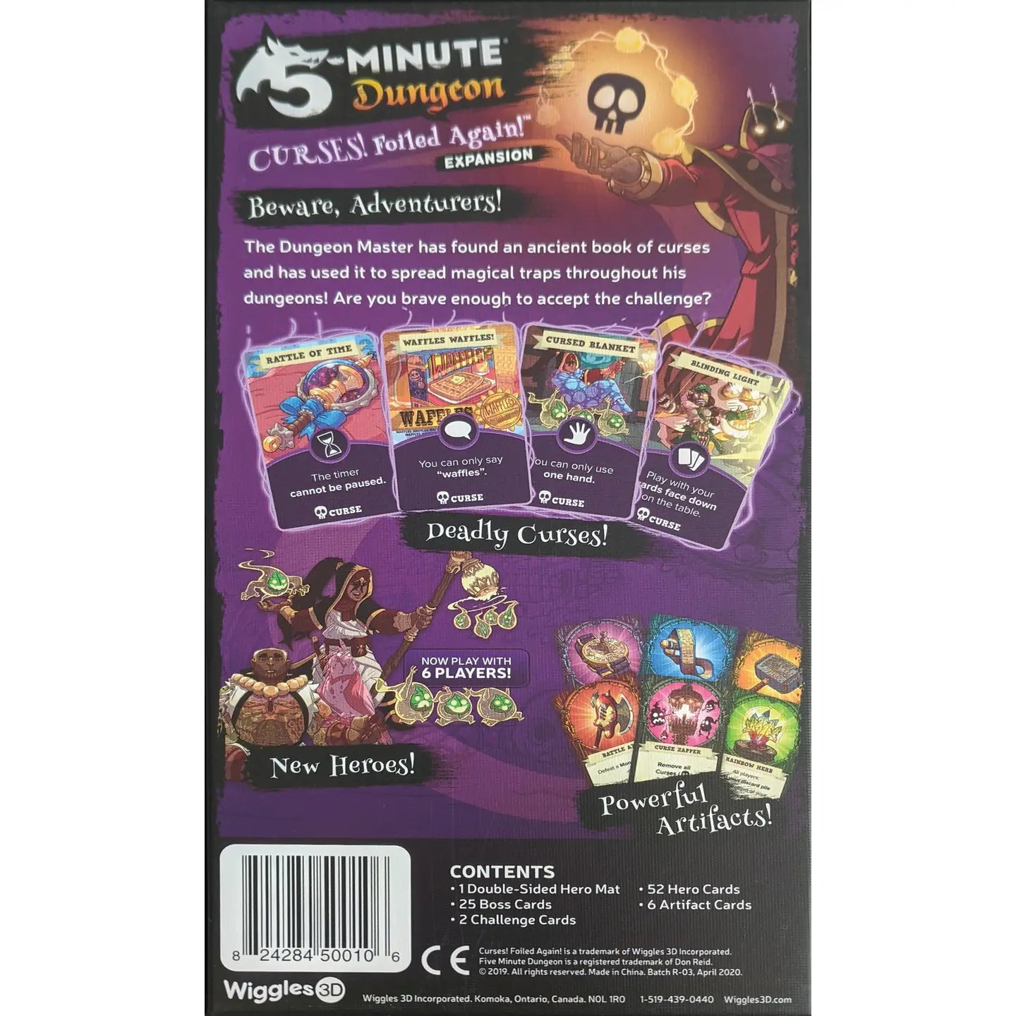 5 Minute Dungeon : Curses Foiled Again Expansion Pack