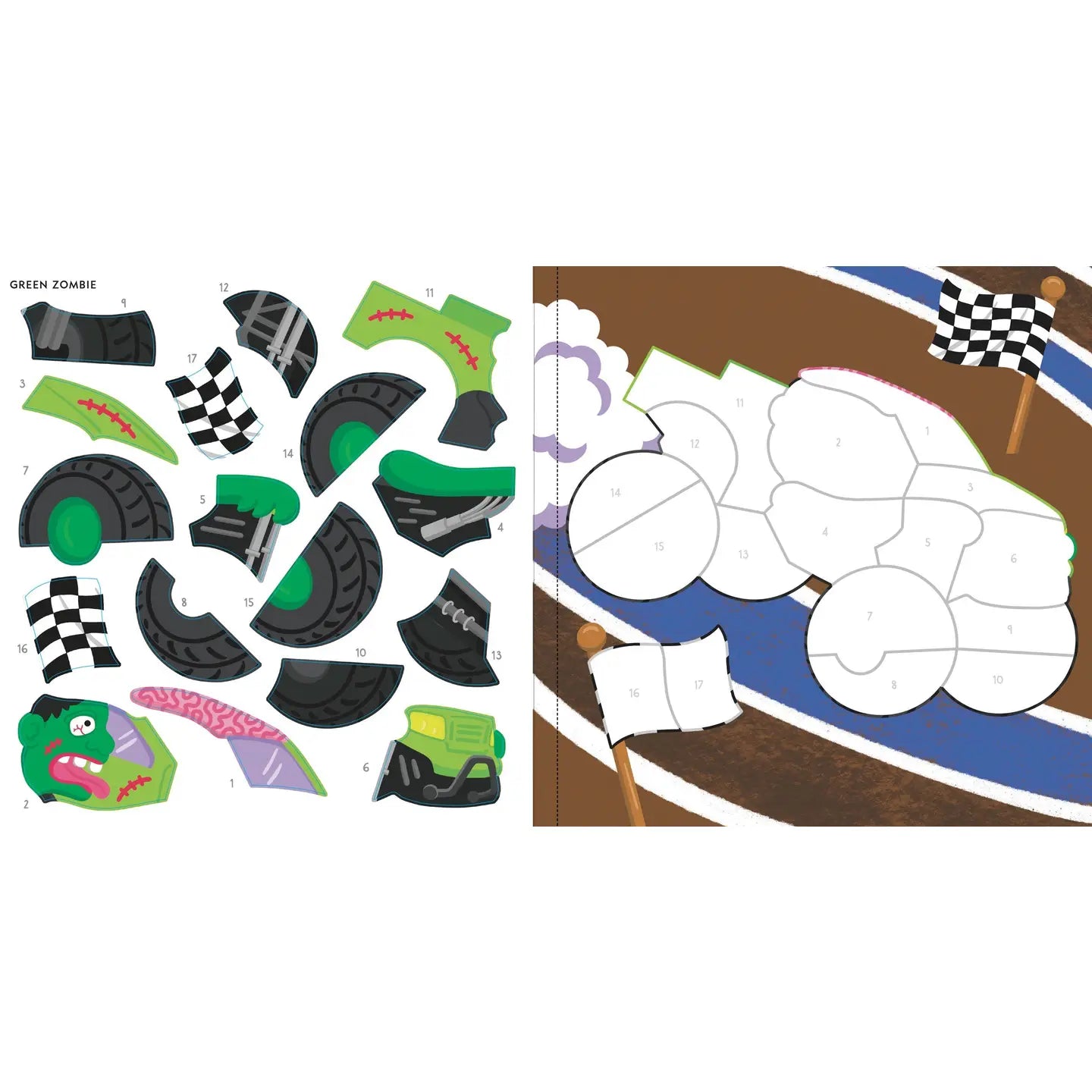 My First Color-By-Sticker Book - Monster Trucks