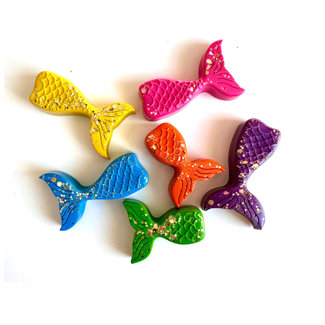 Glitter Mermaid Crayons