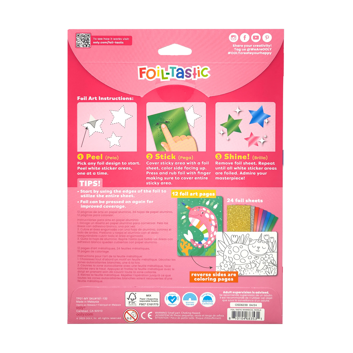 Foil-tastic: Foil Art & Coloring Fun - Whimsical World