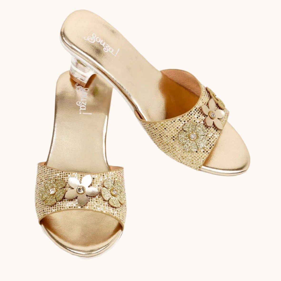 Gold Slipper (with heel) Costume Accessory for Kids
