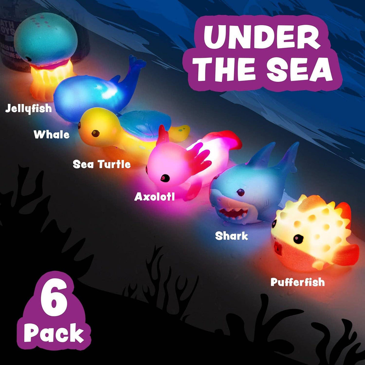 Tub Works® Under the Sea™ Light Up Bath Toys