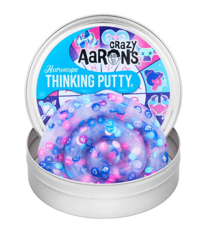 Crazy Aaron's 4" Thinking Putty - Horoscope Zodiac Charms