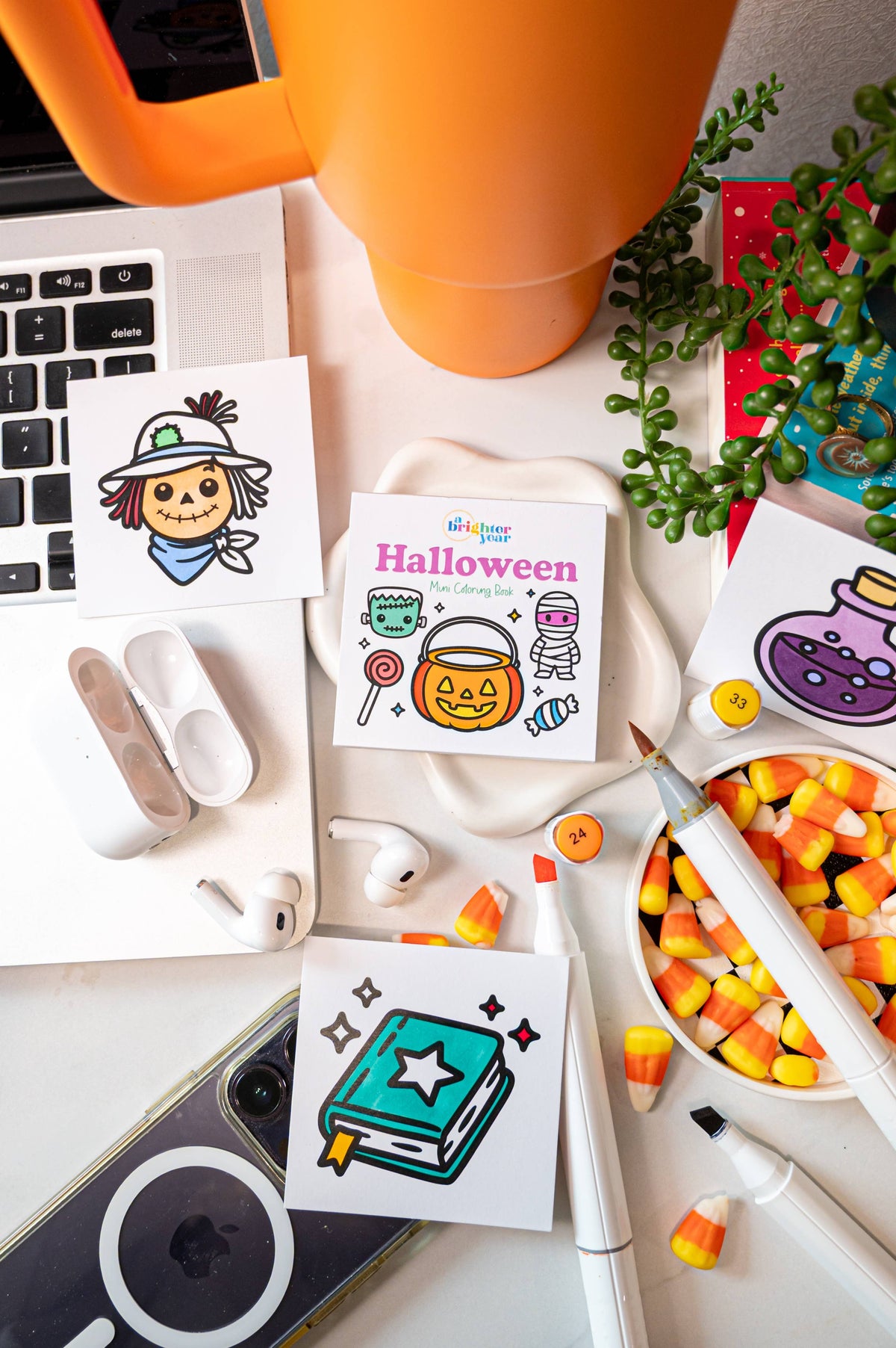 Halloween Mini Coloring Book
