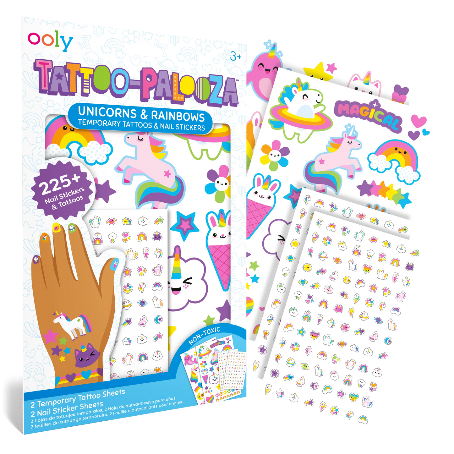 Temporary Tattoos & Nail Stickers - Unicorns